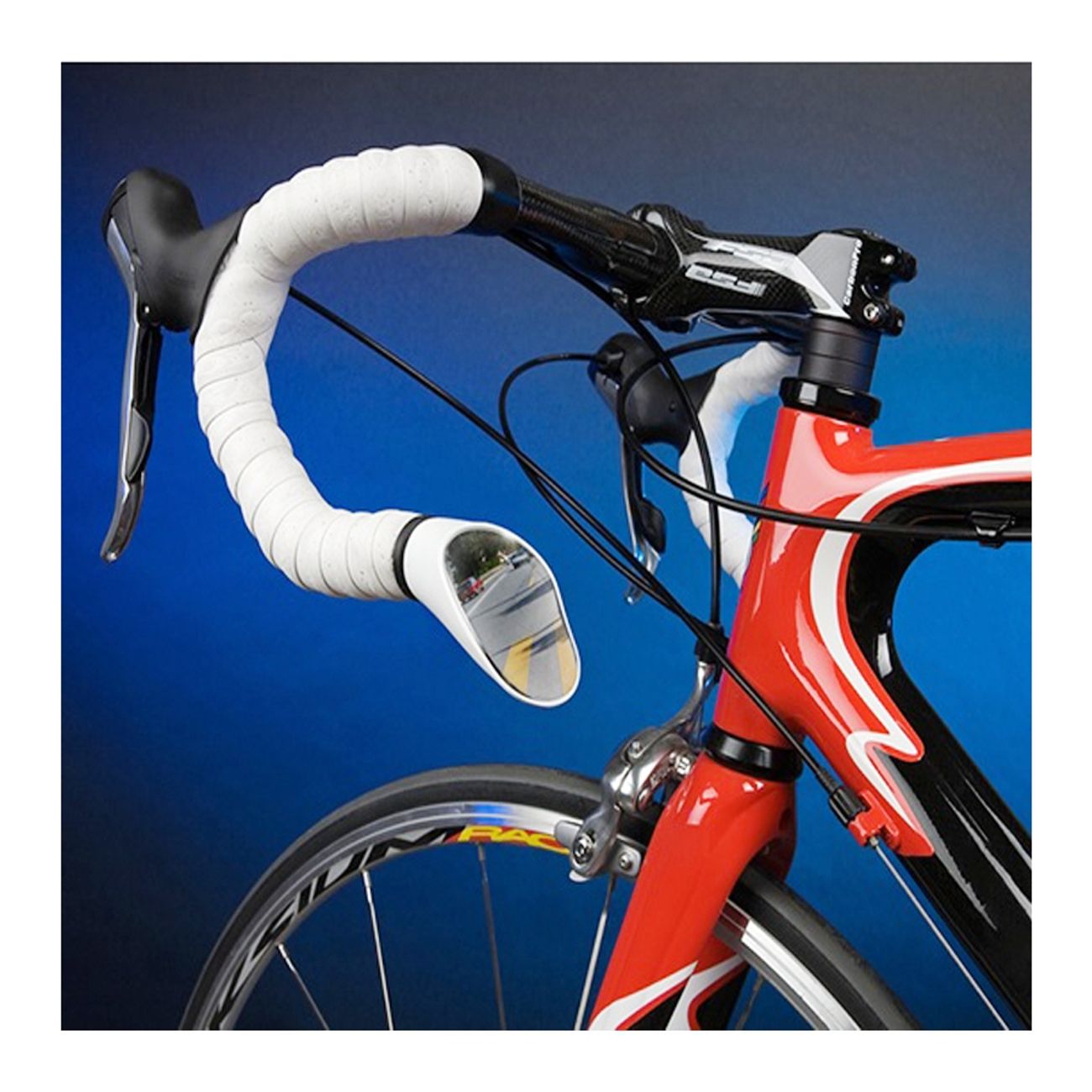 Increvable : Rétroviseur SPRINTECH RACING BLANC pour vélos de course -   -  - Les pneus vélos increvables ou  introuvables !